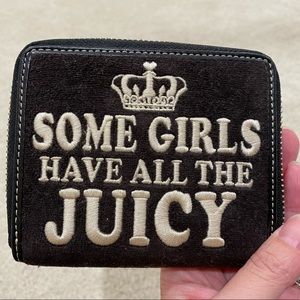 Some Girls Have All The Juicy - black Juicy Couture velour wallet